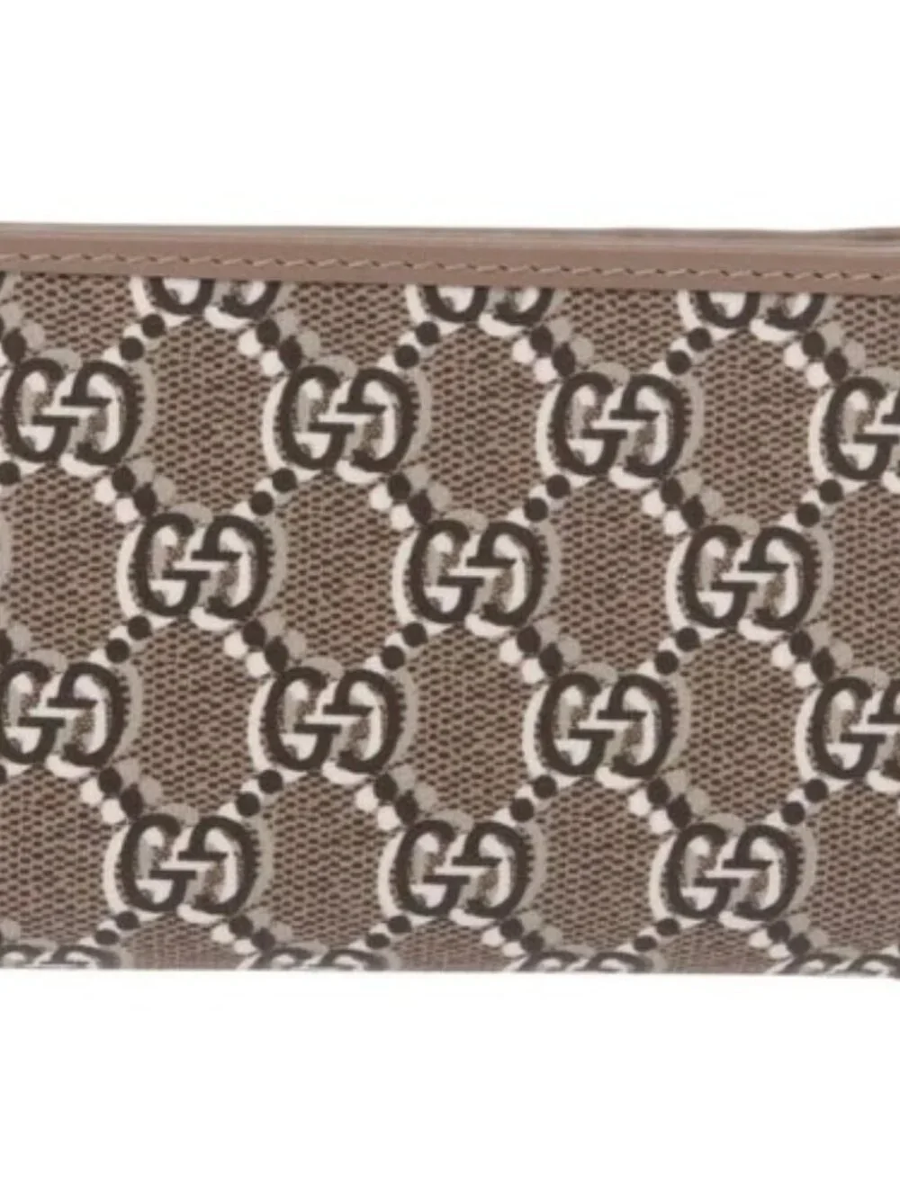 GUCCI GG Supreme Wallet PVC Beige Gold 795060 Auth 186154M - Picture 2 of 16